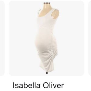 Classic white maternity tank dress, perfect for bump to baby.